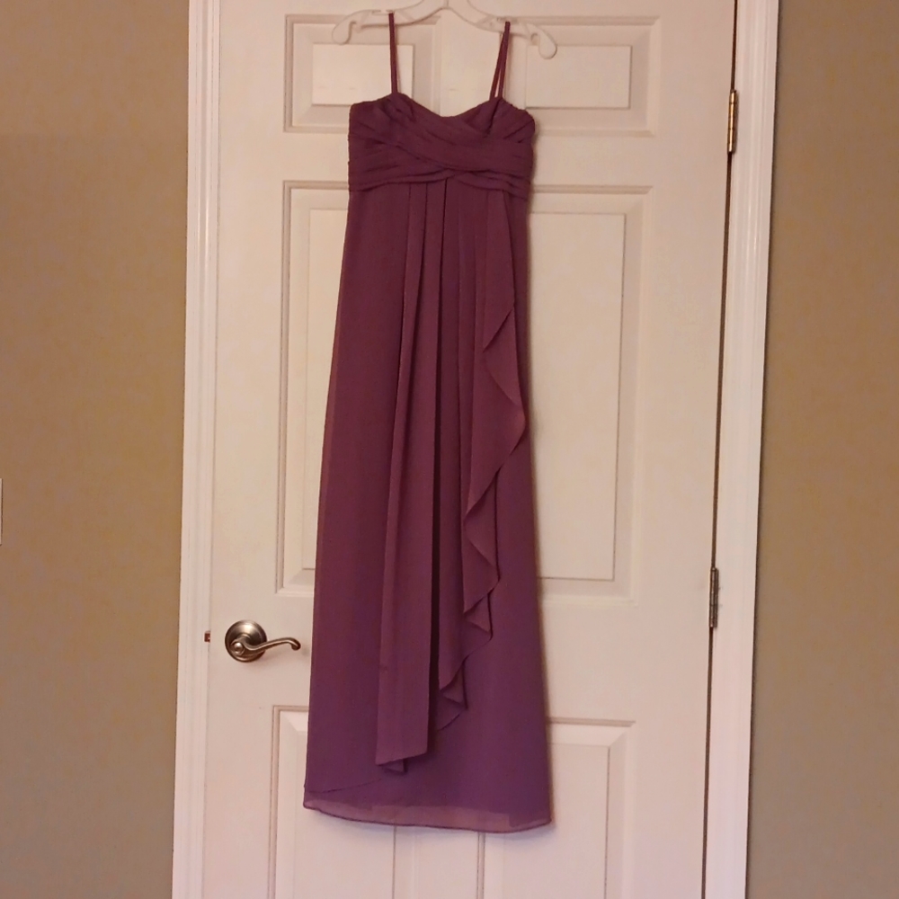 David's Bridal Jr. Bridesmaid Dress size 10